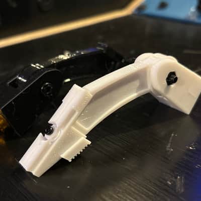 New Sennheiser MD421 mic clip (white or black) - PETG 3D printed image 1