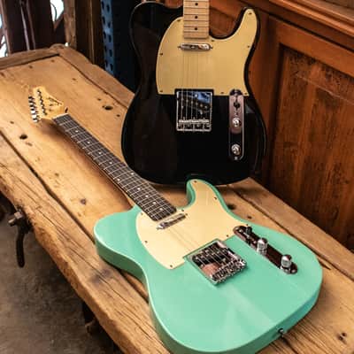 Sawtooth ET Series Electric Guitar, Surf Green with Tortoise Pickguard image 7