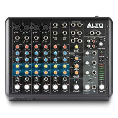 Alto TrueMix 800FX Audio Mixer with 4 XLR Mic Ins, USB Audio Interface and Bluetooth for Podcasting, Live Performance, Recording, DJ, Mac and PC image 1
