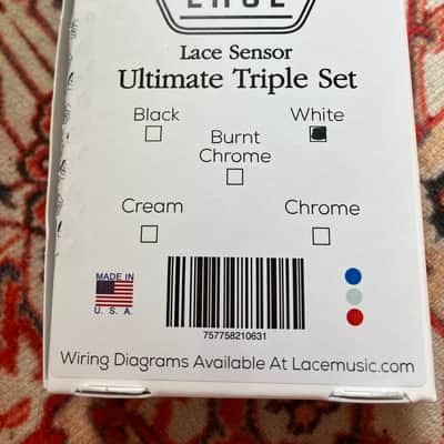 (Garland, TX) Lace Sensor "Ultimate Triple Set" Pickups 2026 - White image 4