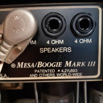 Mesa Boogie MARK III SRGX 1989 BLUE STRIPE with 1990 SATELLITE 60 VALVE 5881/6L6 with SOFT COVERS and ROADCASES image 12