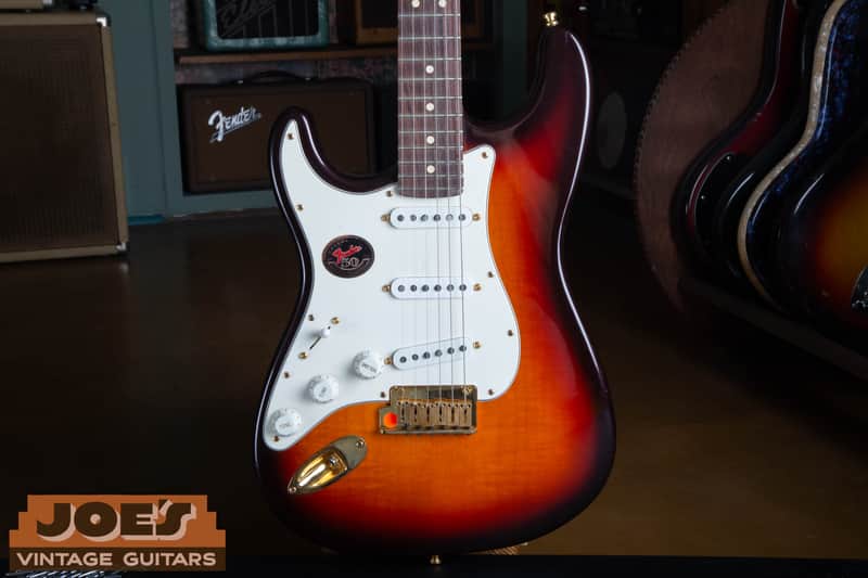 LEFTY Fender Stratocaster 50 years of Excellence 50th Anniversary 1996 - Sunburst image 1