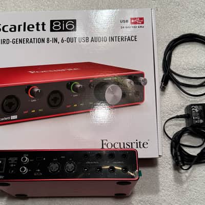 Focusrite Scarlett 8i6 3rd Gen USB Audio Interface 2019 - Present - Red / Black image 4