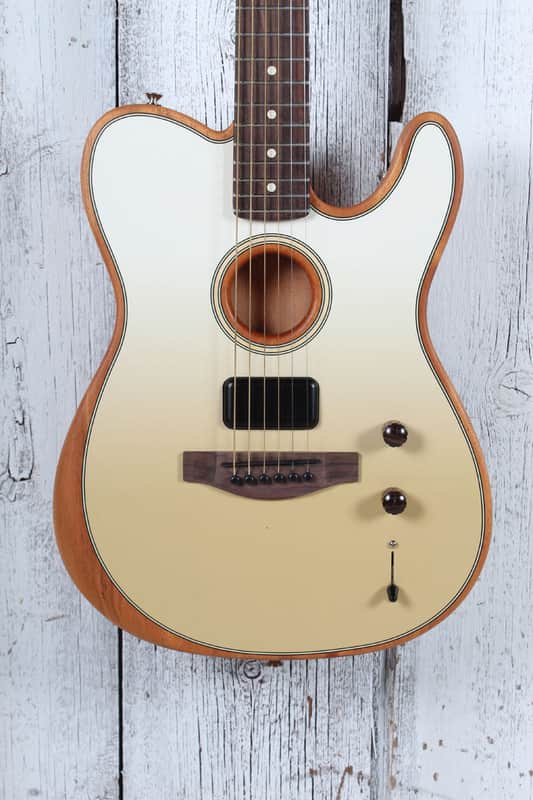 Fender Finneas Acoustasonic Player Telecaster Acoustic Electric Guitar w Gig Bag