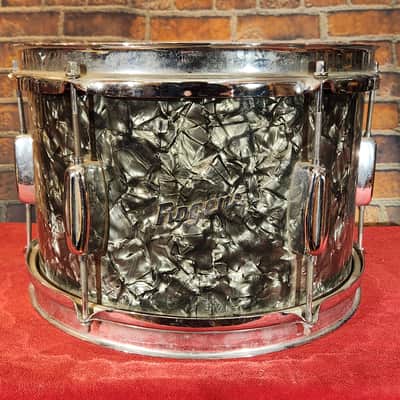 Vintage 1960s Rogers Spotlight 8x12" Rack Tom Drum Black Pearl Wrap image 1