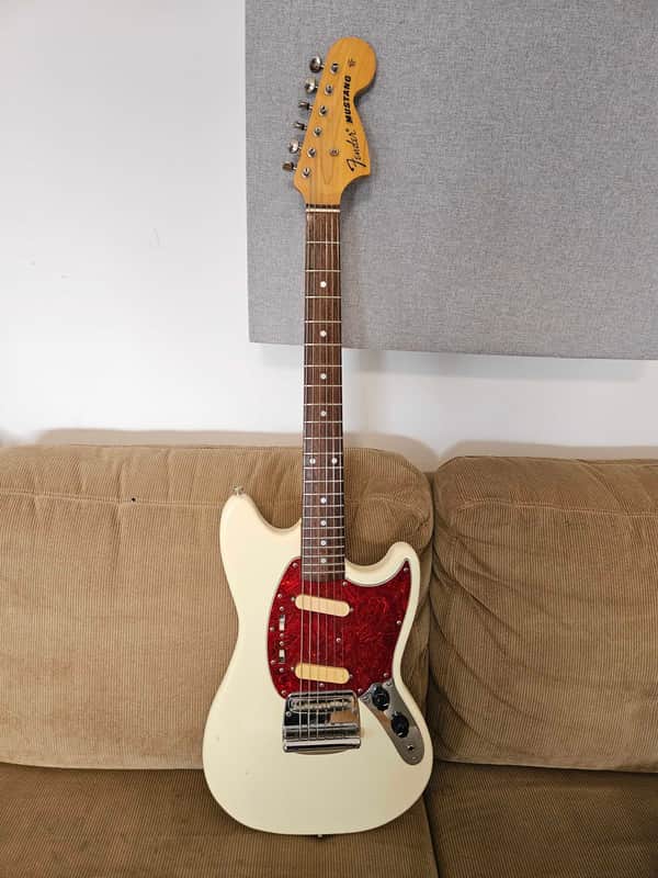 1995/96 Fender Mustang Electric Guitar - Olympic White (Japan