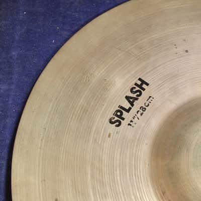 1930-40s A. Zildjian 11" First Stamp Splash 266g – Factory Ink Stamped image 4