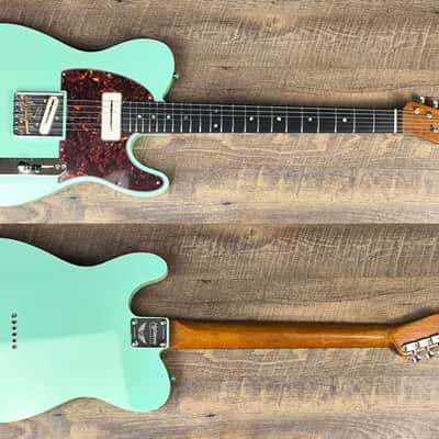 MyDream Partcaster Custom Built - Surf Green Ebony Charlie Christian Freeway image 1