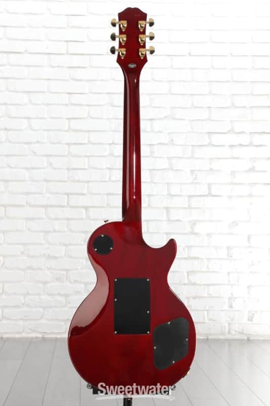 Epiphone Alex Lifeson Les Paul Custom Axcess Left-handed Electric Guitar - Ruby (LPCAxALRbyLd1) image 1