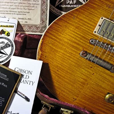 Gibson Custom Shop Tom Doyle "TIME MACHINE" #86 “SUPER PREMIUM” Historic Aged '59 Les Paul ~ R9 w/Doyle Coils PAF – Vintage 1959 Relic Burst image 17