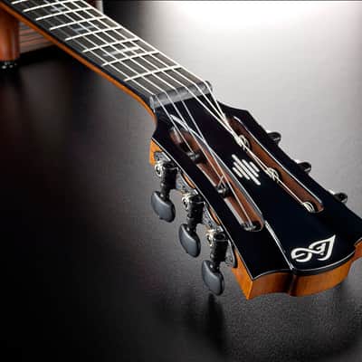LAG HV50-N-ACE Hyvibe 50 Nylon Auditorium Bevel Cutaway Gloss w/Hybrid Gigbag image 10