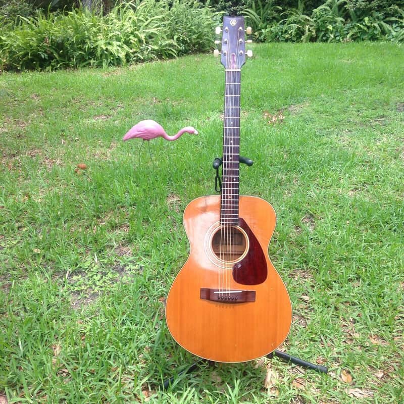 Vintage 70's Yamaha FG 100 Acoustic Guitar image 1