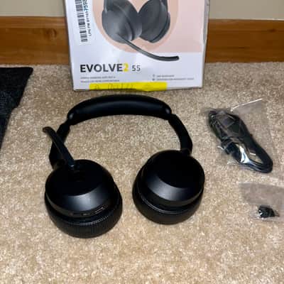 Jabra Evolve2 55 Stereo Wireless Headset - Features AirComfort Technology, Noise-Cancelling Mics & Active Noise Cancellation - Works with UC Platforms image 2