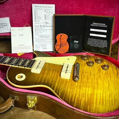 Gibson Custom Shop M2M Les Paul 1954 Reissue “R4” Green Lemon Fade + 1959 neck image 3