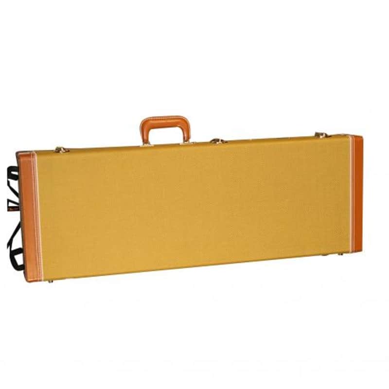Gator Gator Cases GW-ELECTRIC-TW Deluxe Wood Series Electric Guitar Case, Tweed Tweed image 1
