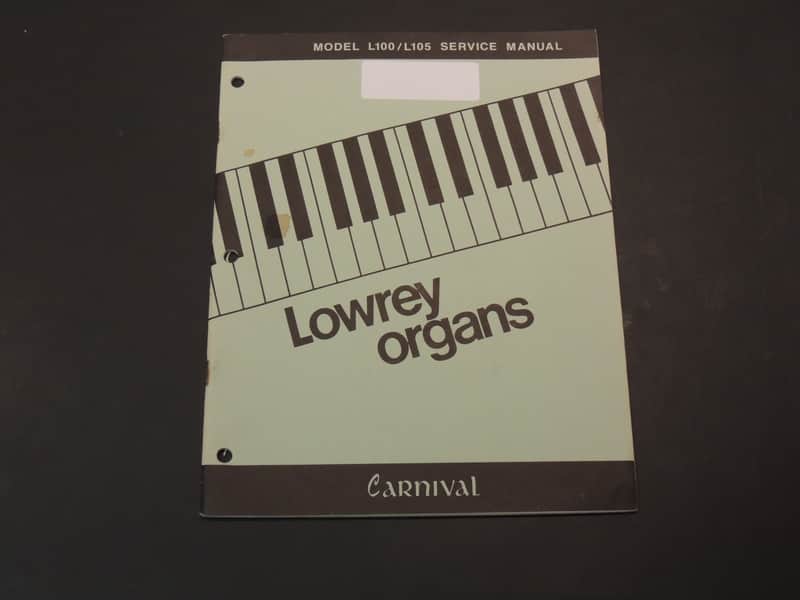 Lowrey Model L100 / L105 Service Manual