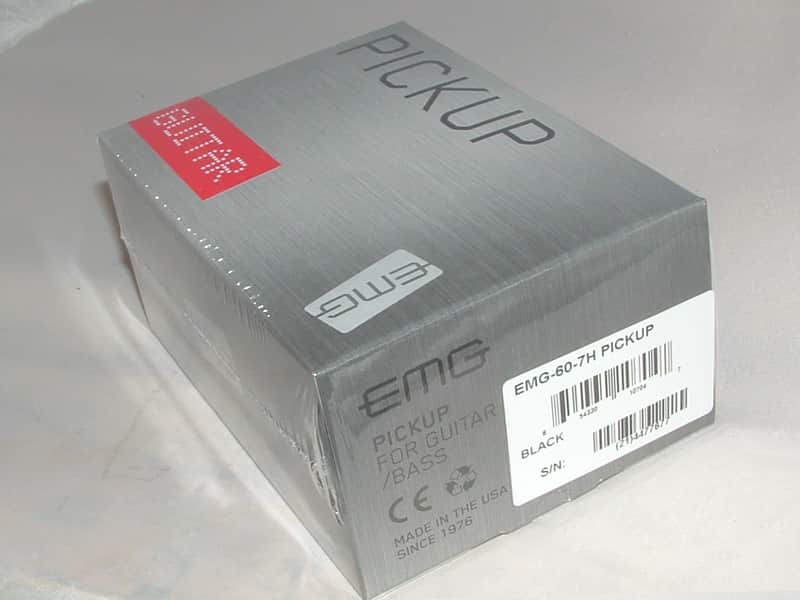 EMG 60-7H Passive Mount 7 String Active Pickup (Black)  New with Warranty image 1
