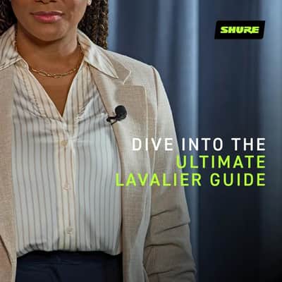 Shure WL183M Professional Low-Profile Lavalier Microphone - Omnidirectional Condenser Lav Mic with TA4F Termination, includes Pouch, Tie Clip & Snap-Fit Windscreen - White (WL183MW/O-TQG) image 3