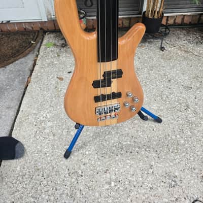 Warwick RockBass Streamer NT Neck Thru Fretless 2010s - Natural image 1