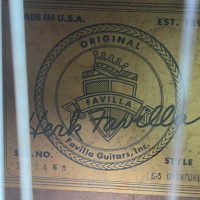 1960's Vintage Favilla C-5 Overture Classical Guitar Made in USA image 11