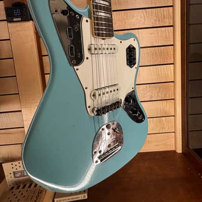 Fender Custom Shop 1966 Jaguar Journeyman Relic, Aged Daphne Blue, w/Painted Headcap and Lollars HSC 2020 image 5