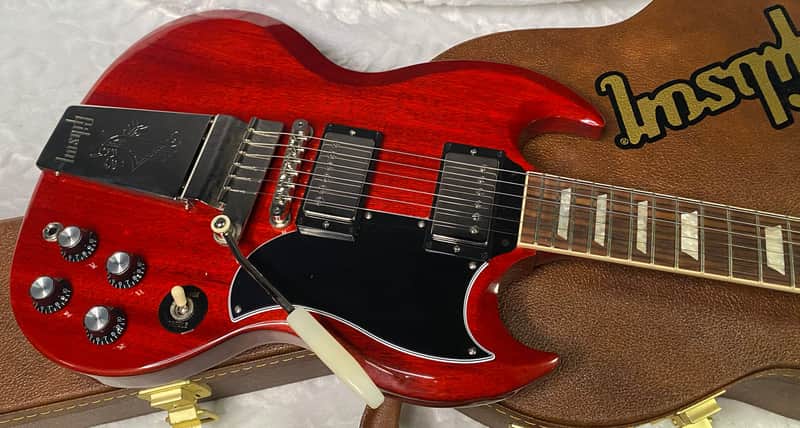 NEW! Gibson SG Standard '61 Maestro Vibrola Vintage Cherry - 7.5 lbs - Authorized Dealer! G07247 image 1