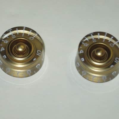 TWO new genuine Gibson GOLD SPEED KNOBS (ONLY TWO of the 4 knobs from the PRSK-020 set are for sale) image 10