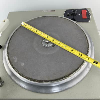 60s GATES CB-77 12” Broadcast Record Player Turntable w/Two Tone Arms image 20