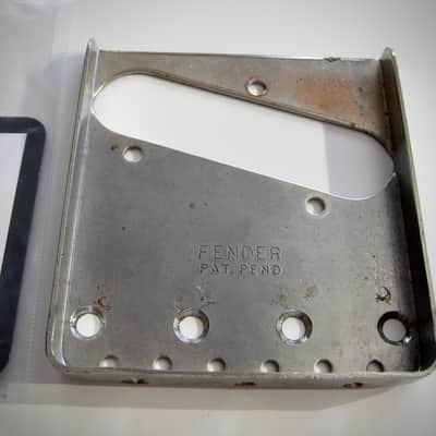 Fender Telecaster Bridge Reproduction Circa-1990s-Chrome image 3