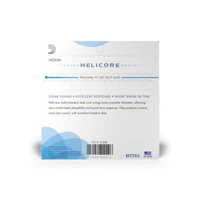 D'Addario Helicore Violin String Set | 3/4 Scale (Medium Tension) image 2