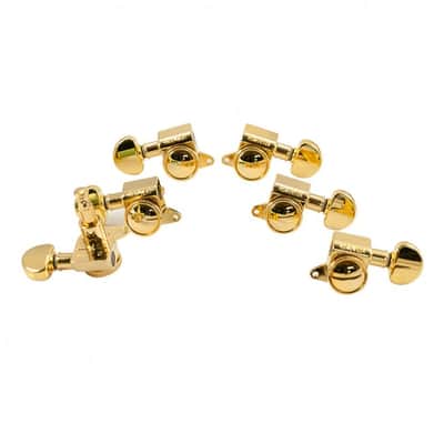 Grover 505G Mini Roto-Grip Locking Rotomatic Tuners 3+3, Gold Finish image 1