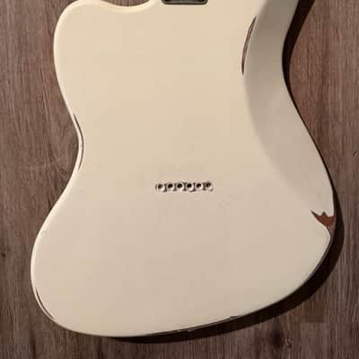 Big River “Jazzcaster” • Aged Vintage White over Met.Copper Nitro • Aged Maple/Rosewood/Binding/Blocks/Matching Headstock • A5P90 image 15