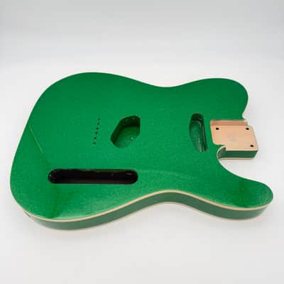 HooDoo Telecaster Body Alder Bound Sparkle Green Light htb6426 image 2