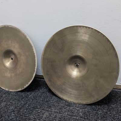 Zildjian 14" A. Zildjian '60s Stamp Hi-Hat Cymbals (Pair) 1960s - Traditional image 12