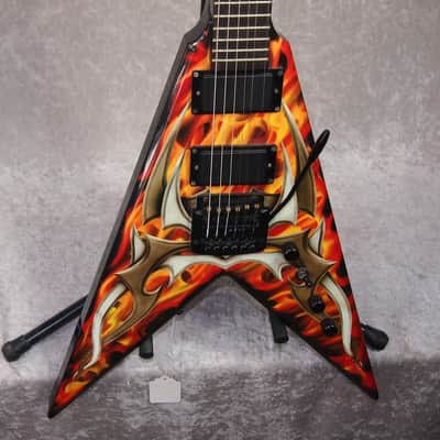 B.C. Rich BC Rich KKV Kerry King V guitar signed by Slayer image 5
