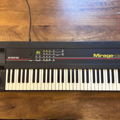 Ensoniq Mirage DSK-1 Digital Sampling Keyboard (red stripe) 1986 - Black