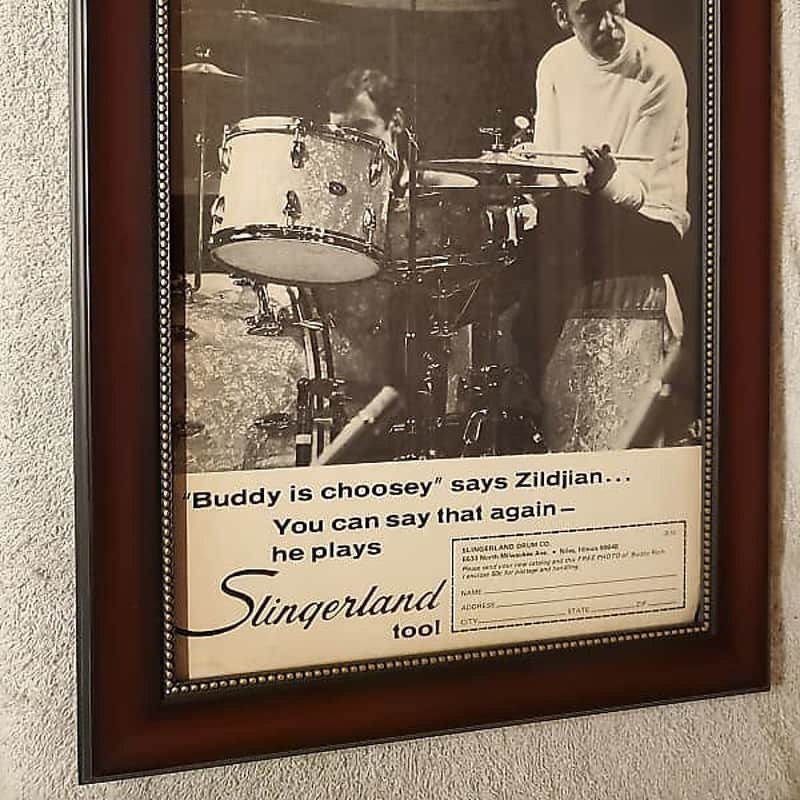 1972 Slingerland Buddy Rich Black & White