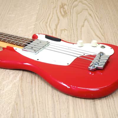 1966 Kalamazoo Bass KB-1 Vintage Short Scale Bass Guitar Cardinal Red EB-0 w/ohc image 11