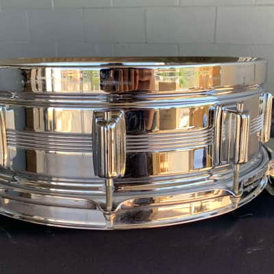 Vintage 60's Rogers Dynasonic 5x14 Snare Drum (Missing Parts) image 6