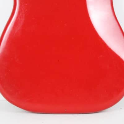 1976 Vintage Fender Precision Bass Bright Red Refinish Alder 4-Bolt BODY PBass 1970s USA image 6