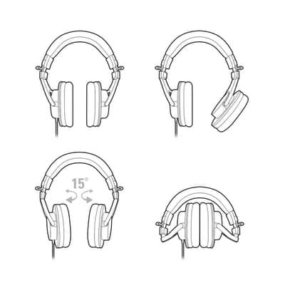 Audio-Technica ATH-M30X Professional Headphones with 2 Year Warranty image 6