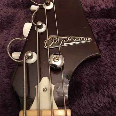 Guyatone Orpheum  Bass model 1202 Fixed Neck  1957-1962 Sunburst image 3