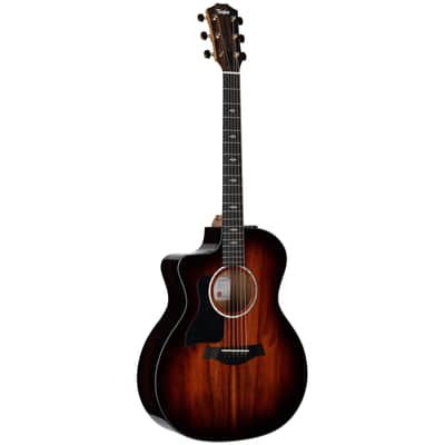 Taylor 224ce-K DLX Grand Auditorium Left-Handed Acoustic-Electric Guitar, Shaded Edgeburst, with Case image 2