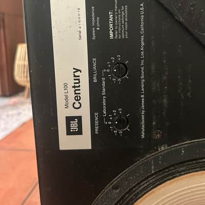 JBL  L100 Century 1973-1974 - Black ( painted by previous owner ) image 3