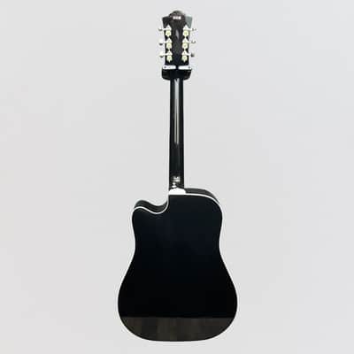 Guild D-140CE Dreadnought Acoustic Electric Guitar - Black image 9