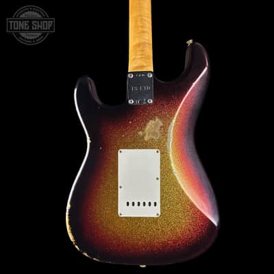 Fender Custom Shop 1963 Stratocaster Relic 3 Tone Sunburst Sparkle w/case TSLTD7OF10 image 6