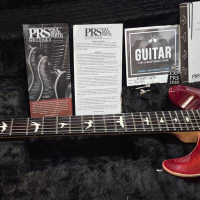 PRS CE 24 2018 - cherry sunburst with PRS Hardshell Case image 5