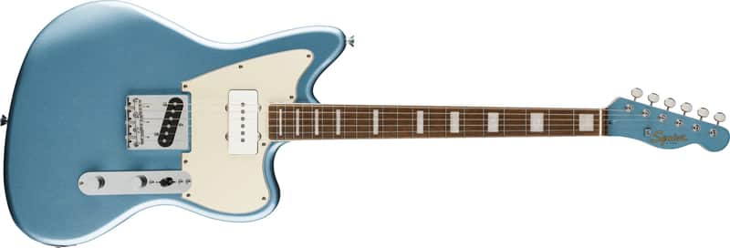 Squier Limited Edition Paranormal Offset Telecaster SJ, Laurel Fingerboard, Tortoiseshell Pickguard, Ice Metallic Blue image 1