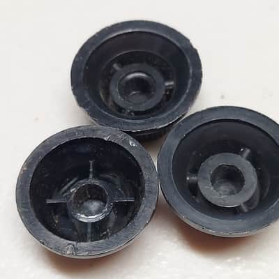 1970s Fender Stratocaster Knob Set (3) - 100% Genuine Vintage image 2
