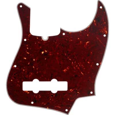 Fender Pickguard Jazz Bass 10-Hole Mount 4-Ply - Tortoise Shell Bild 2